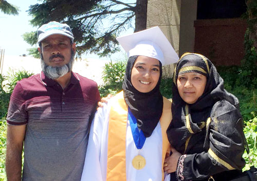 আমেরিকায় সিলেটের মেয়ে মিলির কৃতিত্ব