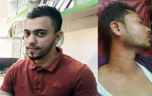 বিশ্বনাথে থানার সম্মুখে বাদির ওপর হামলা