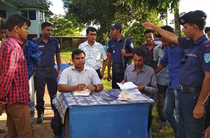 বিশ্বনাথে সড়কে ভ্রাম্যমান আদালত বসিয়ে জরিমানা আদায়