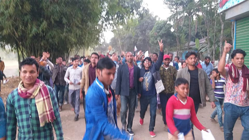 গোয়াইনঘাটে ধানের শীষের সর্মথনে বিভিন্ন স্থানে মিছিল ও পথ সভা অনুষ্ঠিত