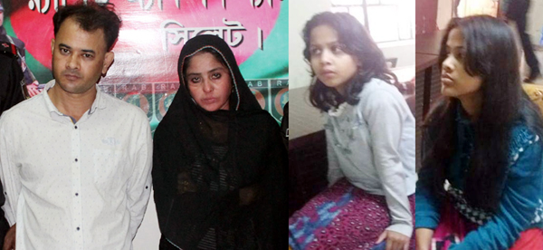 শিশু দিয়ে পতিতাবৃত্তি ও ইয়াবা বিক্রির অভিযোগে ভূয়া স্ত্রীসহ সিলেটে এসআই রোকন আটক