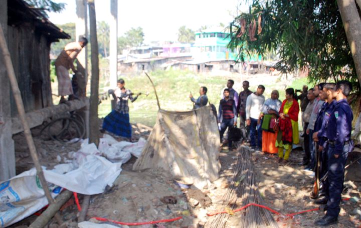 বিশ্বনাথে বাসিয়া নদীর চরে নির্মাণাধীন অবৈধ স্থাপনা উচ্ছেদ