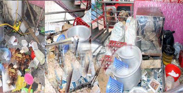 উপশহরে প্রেসিডেন্টে হামলা-ভাংচুর করছে শাকভাত