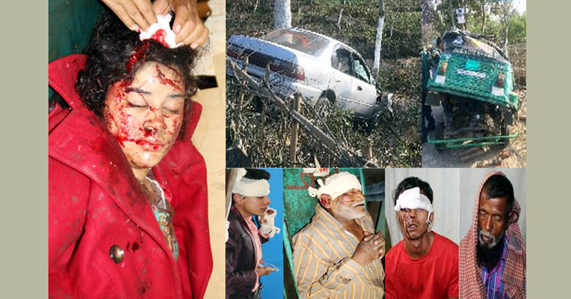সিলেটে মর্মান্তিক সড়ক দুর্ঘটনায় কলেজ ছাত্রীসহ আহত ৭