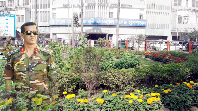 মাহবুবুল হকের উদ্যোগে আবারো ফুলে ফুলে সুশোভিত ওসমানী মেডিকেল