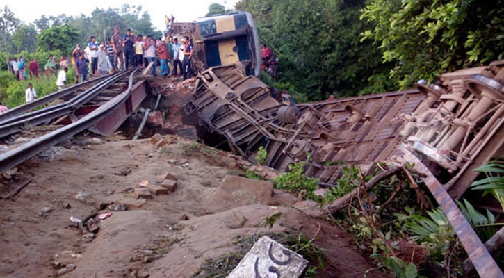 কুলাউড়ায় উপবন এক্সপ্রেস ট্রেন দুর্ঘটনায় সাড়ে ২৮ কোটি টাকার ক্ষতি