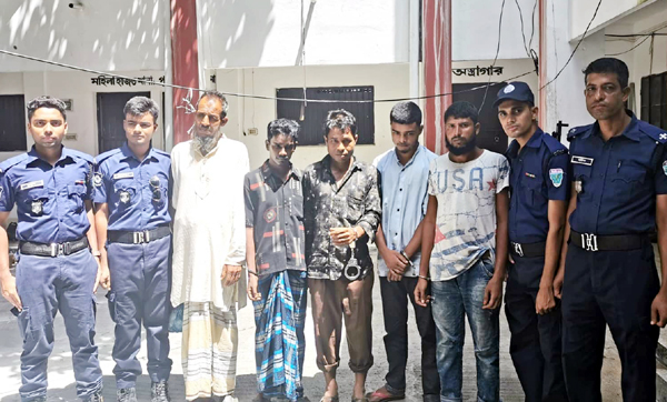 গোয়াইনঘাটে পৃথক অভিযানে গ্রেফতার ৬