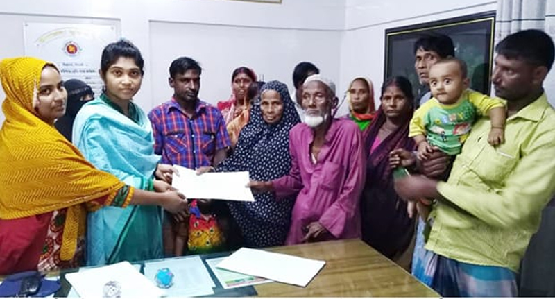 ‘আপন ঠিকানা’ পেল বিশ্বনাথের ১১ ভূমিহীন পরিবার