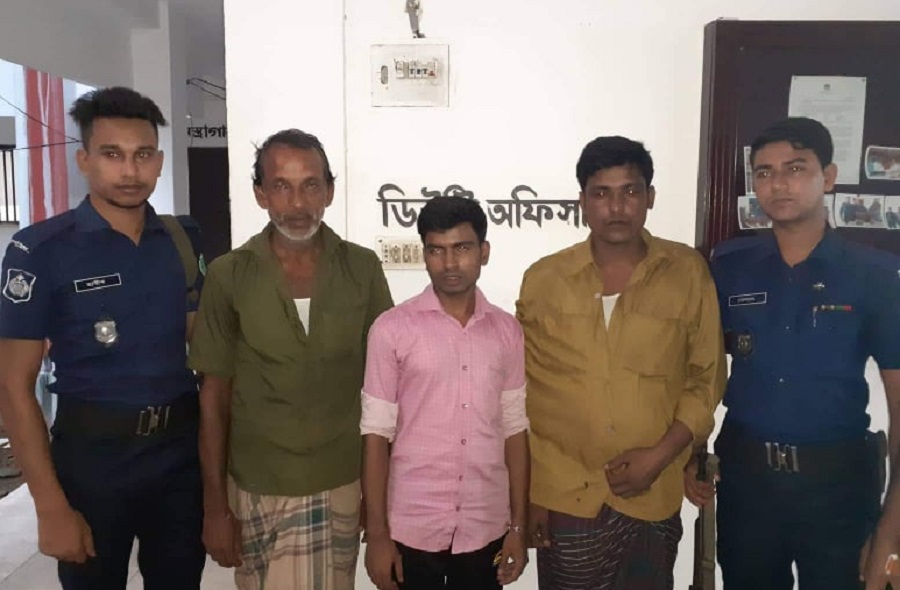 গোয়াইনঘাটে তীর জুয়া খেলা থেকে তিন জুয়াড়ি আটক