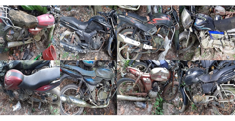 সিলেটে পরিত্যক্ত ৮ মোটর সাইকেল মালিকদের সন্ধান চায় পুলিশ