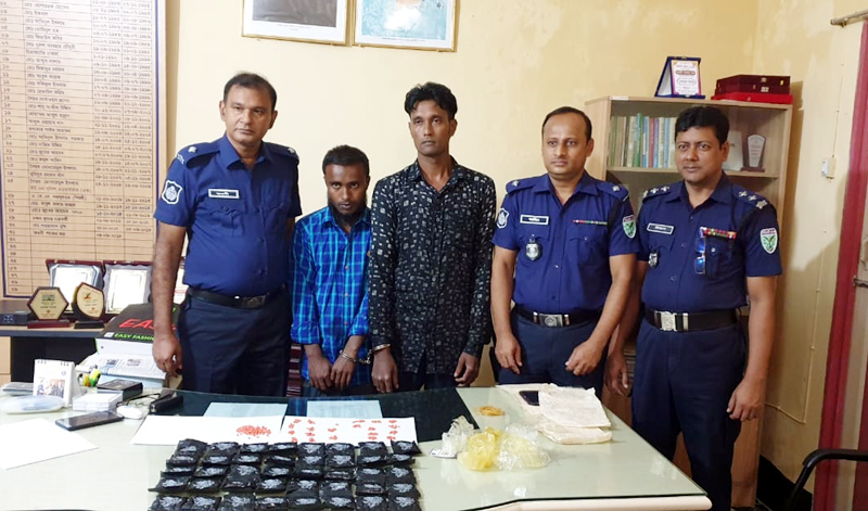 বিয়ানীবাজারে ৮ হাজার পিছ ইয়াবাসহ আটক দুই: প্রাইভেটকার জব্দ