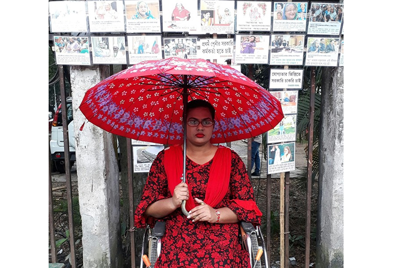 চাকরির জন্য ৯ দিনের অনশনে উচ্চশিক্ষিত প্রতিবন্ধী চাঁদের কণা: পায়নি কোন আশ্বাস