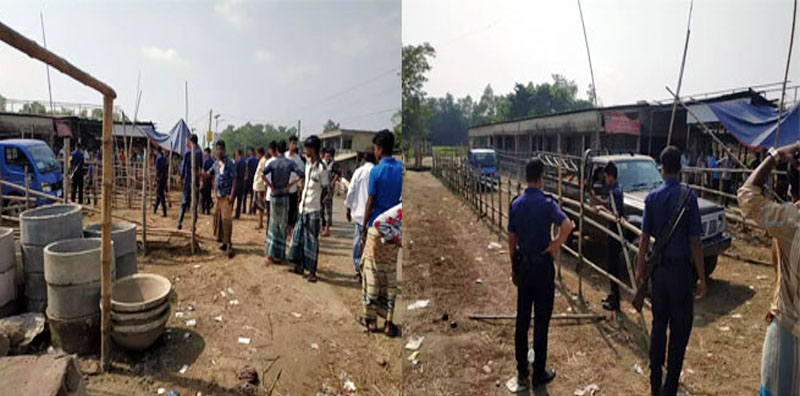 কানাইঘাট সড়কের বাজারে ফের অবৈধ গরুর হাটে পুলিশের অভিযান