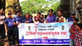 নতুন সড়ক পরিবহন আইন বাস্তবায়ন সর্ম্পকে জৈন্তাপুর ট্রাফিক সচেতনতামূলক সভা