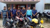 ছাতক থানায় তিনটি মোটরসাইকেল উদ্ধার: চোর গ্রেপ্তার