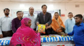 গোয়াইনঘাট কৃষকদের মধ্যে বিনামূল্যে বীজ ও রসায়নিক সার বিতরণ