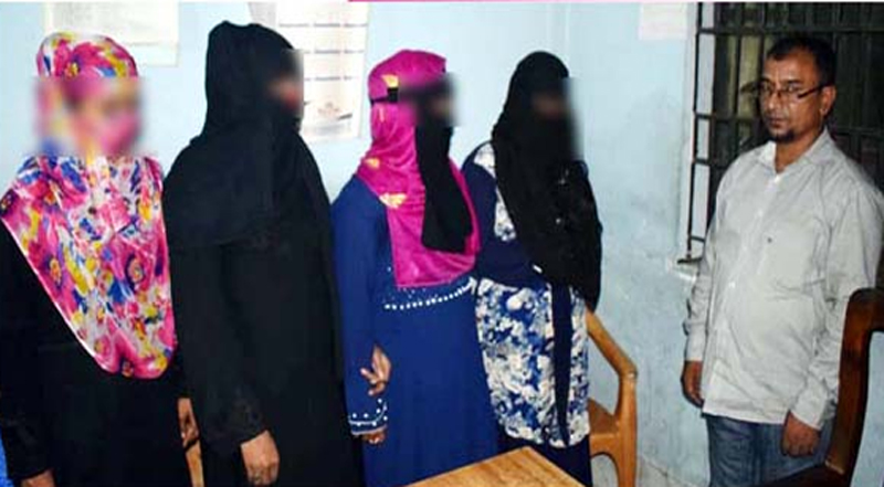 দক্ষিণ সুরমায় অসামাজিক আস্তানা থেকে চার যৌনকর্মী ও খদ্দর আটক