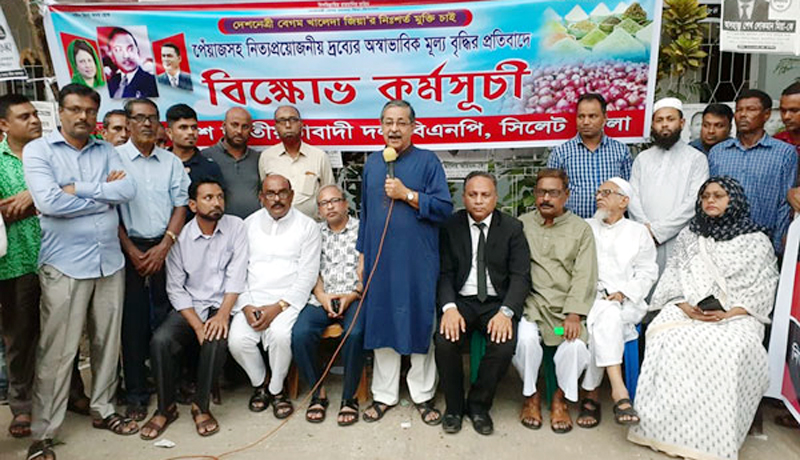 গণভবনে পেঁয়াজ ছাড়া রান্না হয়, এটা সম্পূর্ণ মিথ্যা: সিলেটে প্রতিবাদ সভায় বক্তারা