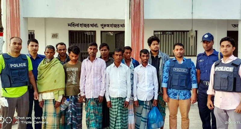 গোয়াইনঘাটে পুলিশের অভিযানে পরোয়ানাভূক্ত ১০ আসামী গ্রেফতার