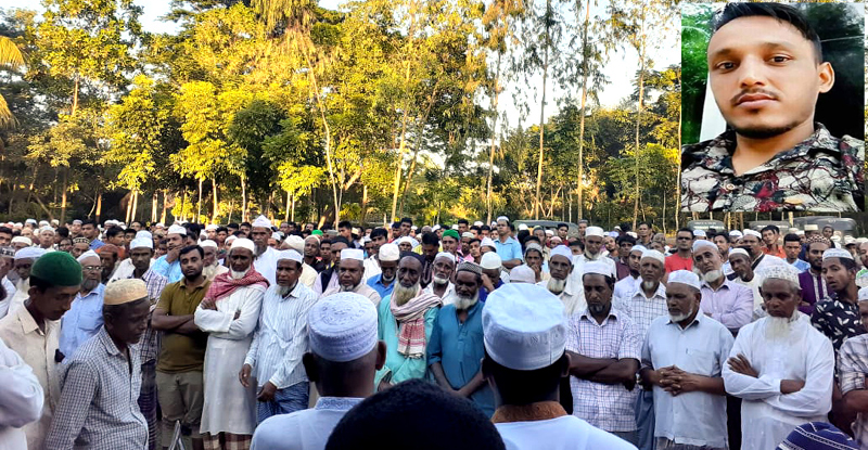 ছাতকে সড়ক দূর্ঘটনায় নিহত আমির হোসেনের দাফন সম্পন্ন