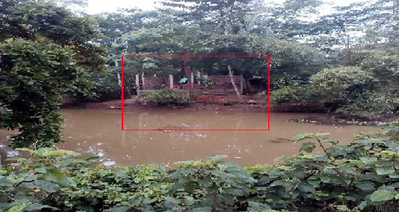 ছাতকে নদীর মোহনায় মাটি ভরাট করে সরকারি জায়গায় অবৈধ ঘর নির্মান