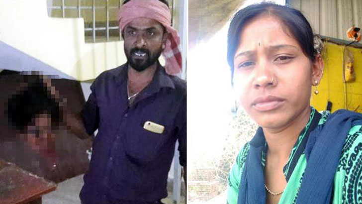 স্ত্রীর কাটা মাথা হাতে নিয়ে থানায় হাজির স্বামী