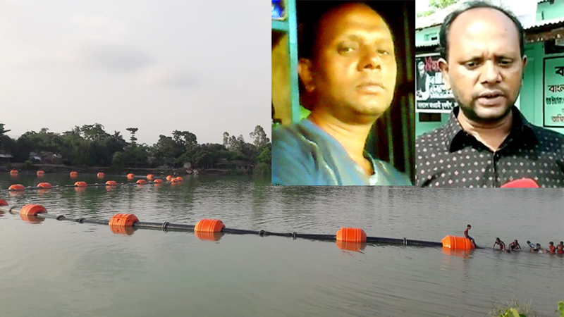 তাহিরপুরে ড্রেজিংয়ের নামে অবাধে কোটি কোটি টাকার বালু বিক্রি, হুমকির মুখে পরিবেশ