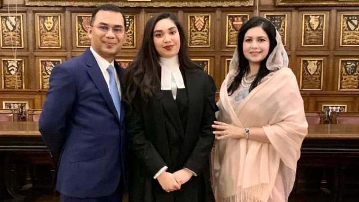 ব্যারিস্টার হলেন তারেক রহমানের মেয়ে জাইমা
