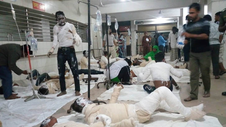 প্লাস্টিক কারখানায় আগুনে নিহত ১৯