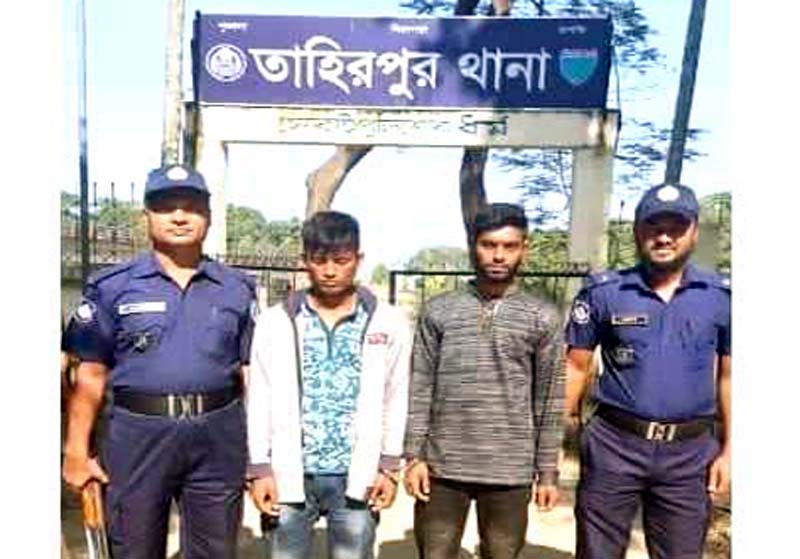 তাহিরপুরে ইয়াবাসহ আটক দুই