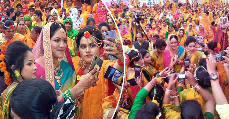 দেড় হাজার শ্রমিক নিয়ে মালিক-কন্যার গায়েহলুদ