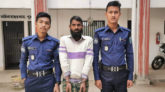 গোয়াইনঘাটে পুলিশের অভিযানে পলাতক আসামি আটক