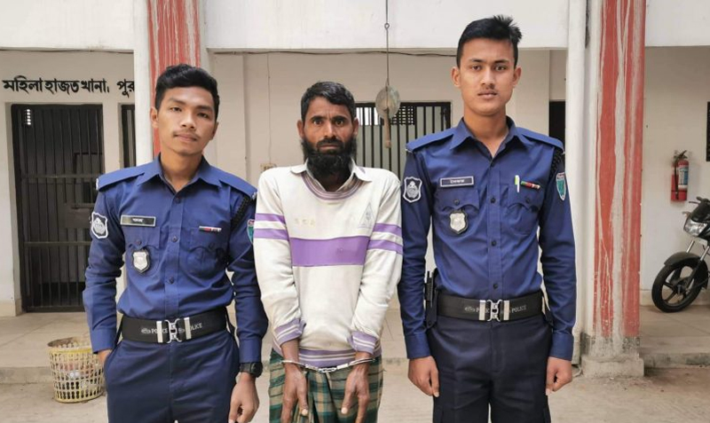 গোয়াইনঘাটে পুলিশের অভিযানে পলাতক আসামি আটক