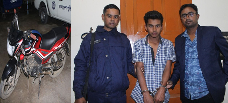 জৈন্তাপুরে জনতার হাতে মোটরসাইকেল ছিনতাইকারী আটক