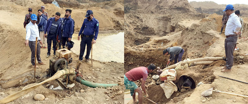 লোভাছড়ায় অভিযানে দেড় কোটি টাকার যন্ত্রপাতি ধ্বংস: বহাল তবিয়তে তমিজ বাহিনী