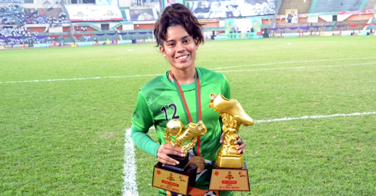 উন্নতি খাতুন দেশসেরা কিশোরী ফুটবলার