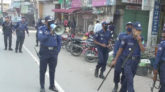 সুনামগঞ্জে পুলিশ ও সেনাবাহিনীর টহল জোরদার