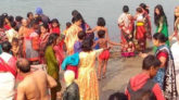 নিষেধাজ্ঞা অমান্য করে হবিগঞ্জে পুণ্যস্নান