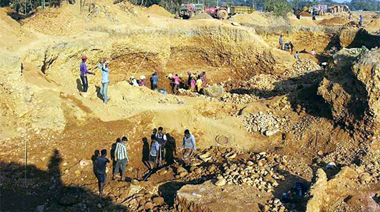সংবাদ প্রকাশের পর জাফলংয়ে পাথর উত্তোলনের বিরুদ্ধে অভিযান