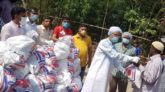 গোয়াইনঘাটে বিএনপির খাদ্যসামগ্রী বিতরণ চলছে