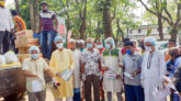 গোয়াইনঘাটে জেলা পরিষদের উদ্যোগে খাদ্য সামগ্রী বিতরণ