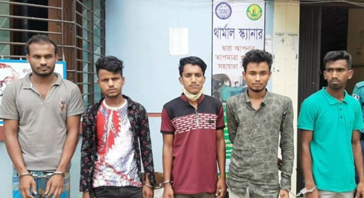 সিলেটে ইয়াবাসহ ৫ মাদক ব্যবসায়ী আটক