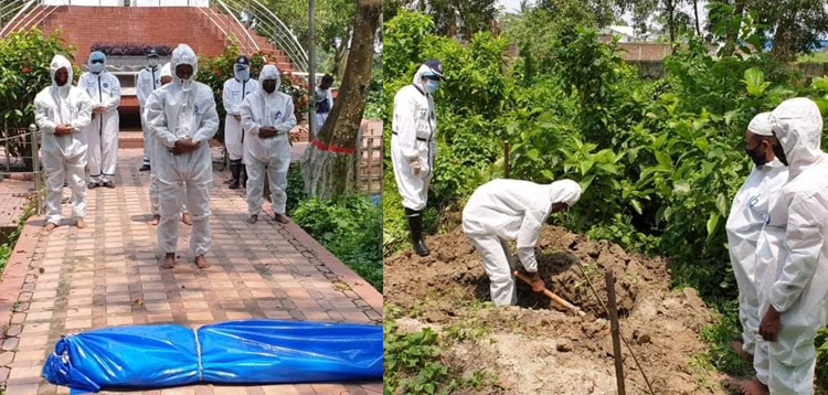 করোনায় মৃত্যু ভয়ে লাশ নেয়নি পরিবার, দাফন করলেন পুলিশ