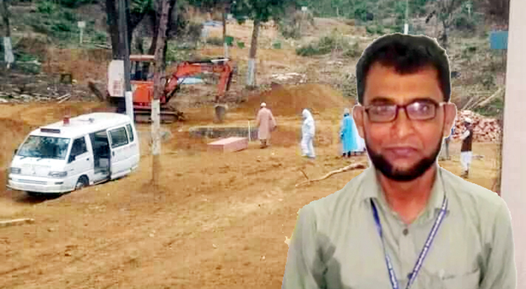 করোনায় মৃত্যু হওয়া নার্সের দাফন হলো মানিকপীর টিলায়