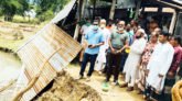 গোয়াইনঘাটে বন্যায় ক্ষতিগ্রস্থ এলাকা পরিদর্শন করলেন ইউএনও সাকিব