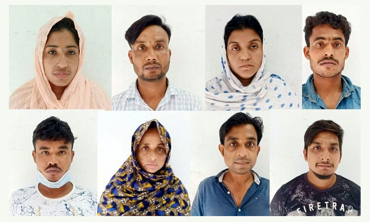 অপহরণের পর মুক্তিপণ আদায়কারি চক্রের ৮ সদস্য আটক