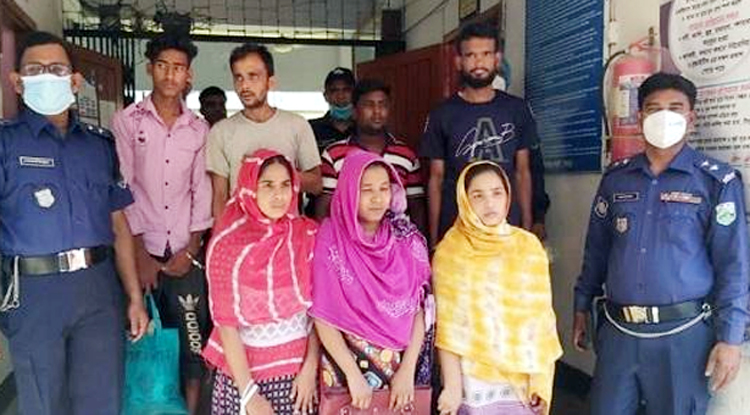 ফাঁদ পেতে আপত্তিকর ছবি তুলে প্রতারণা, ৩ নারীসহ গ্রেফতার ৭