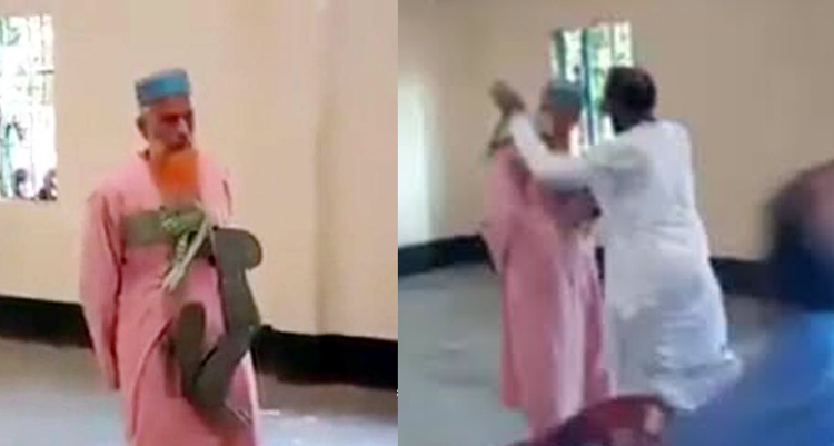 উপবৃত্তির টাকার ভাগ না দেয়ায় মাদ্রাসা শিক্ষককে লাঞ্চিত করলেন ইউপি চেয়ারম্যান