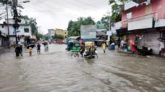 সিলেট নগরীর বিভিন্ন স্থানে জলাবদ্ধতা