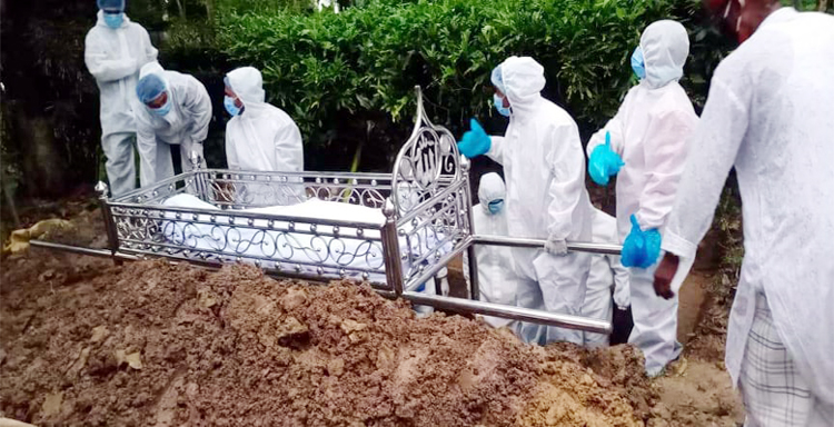 ছাতকে করোনায় আক্রান্ত হয়ে মৃত ব্যক্তির দাফন সম্পন্ন
